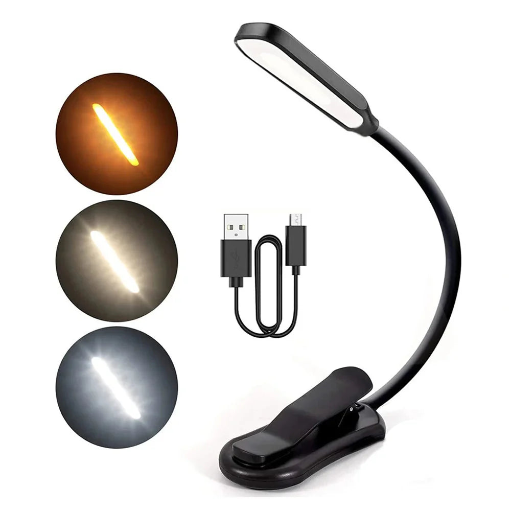 LumiLeaf 7 Lampe de Lecture LED | Rechargeable USB | 3 Températures de Couleur & 9 Niveaux de Luminosité | Flexible & Respectueuse des Yeux