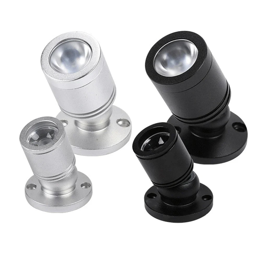 Mini LED Spot LuxoDot | 1W/3W | Spot USB pour vitrines et déco | Blanc chaud & blanc froid | Boîtier en aluminium