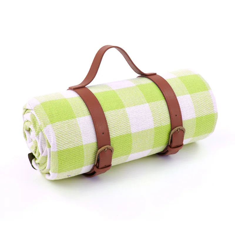 Couverture de Pique-Nique Imperméable avec Motif à Carreaux et Rembourrage en Mousse Confortable