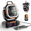 Ventilateur de camping à batterie 40000mAh avec lampe LED – F22