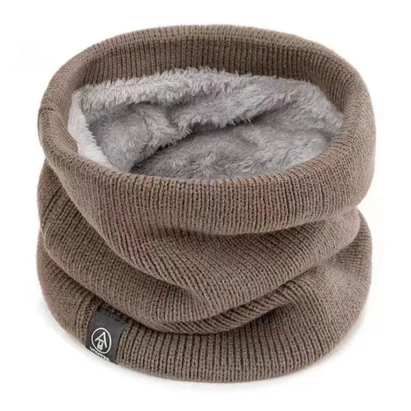 ThermoKnit Pro | Écharpe en tricot chaude avec doublure en polaire | Coupe-vent & Respirante | Protection de cou multifonction réglable pour hommes & femmes
