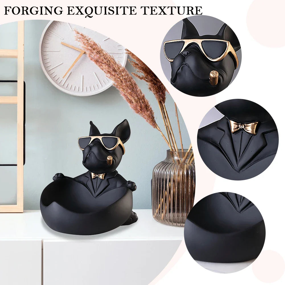 Chic Statue de Chien - Décor Ludique et Élégant