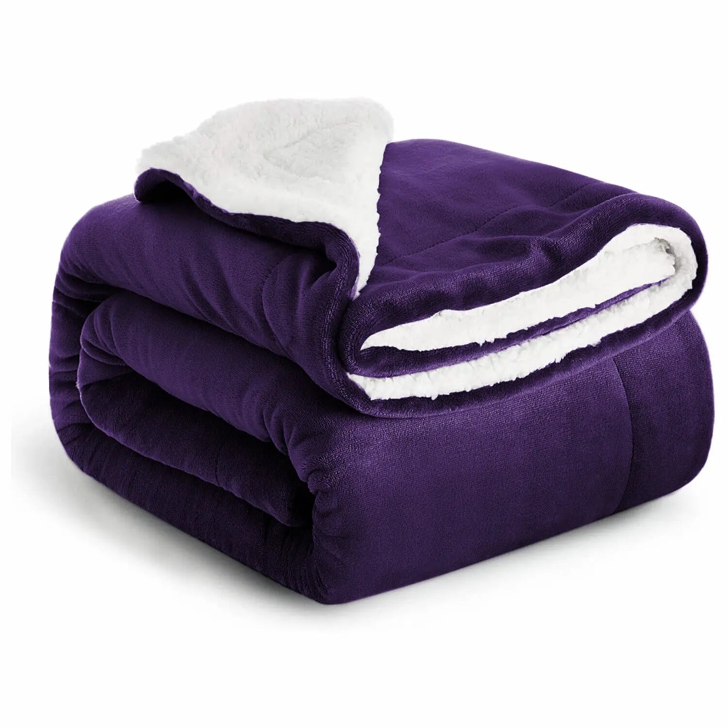 Couverture en sherpa réversible