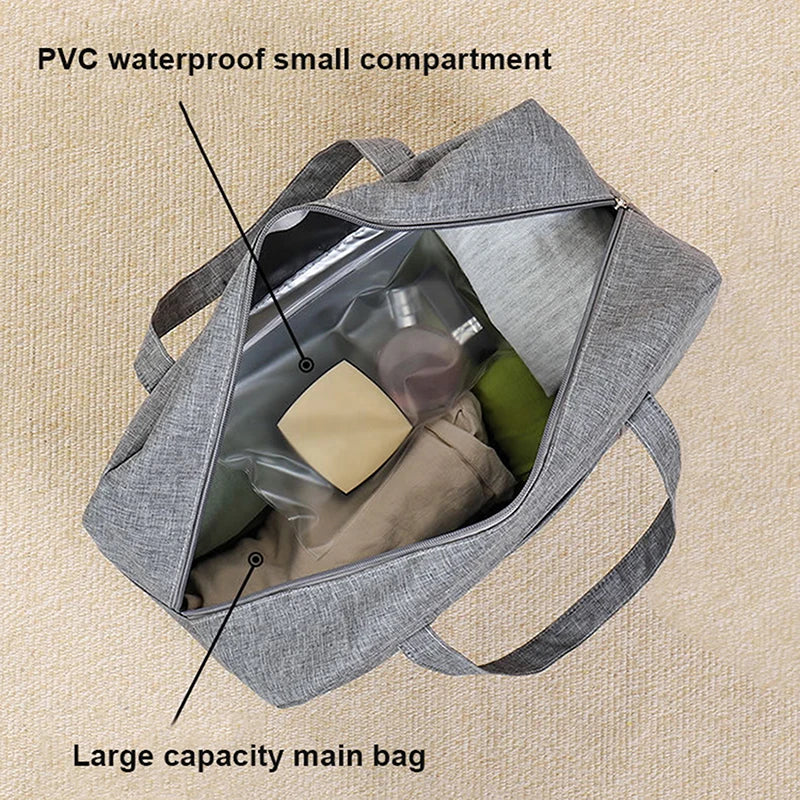 Lugviva Sac de Voyage Pliable pour Femmes | Grande Sac de Week-end en Tissu Oxford | Sac à Main pour Voyages, Quotidien & Sport