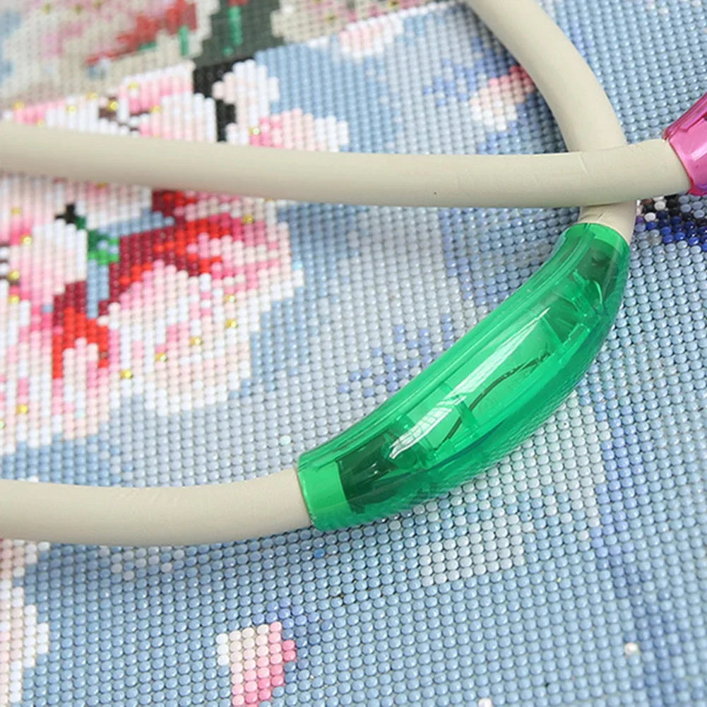 Lampe de cou portable avec LED pour tricoter, crocheter et lire – Lumière mains libres
