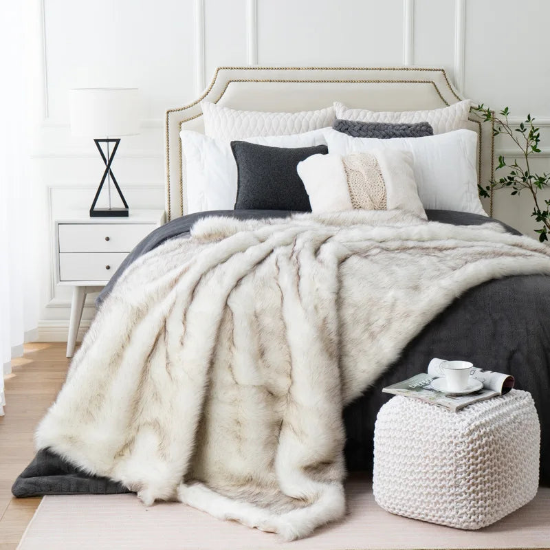 Couverture en fourrure de renard – profitez d'une opulence pure