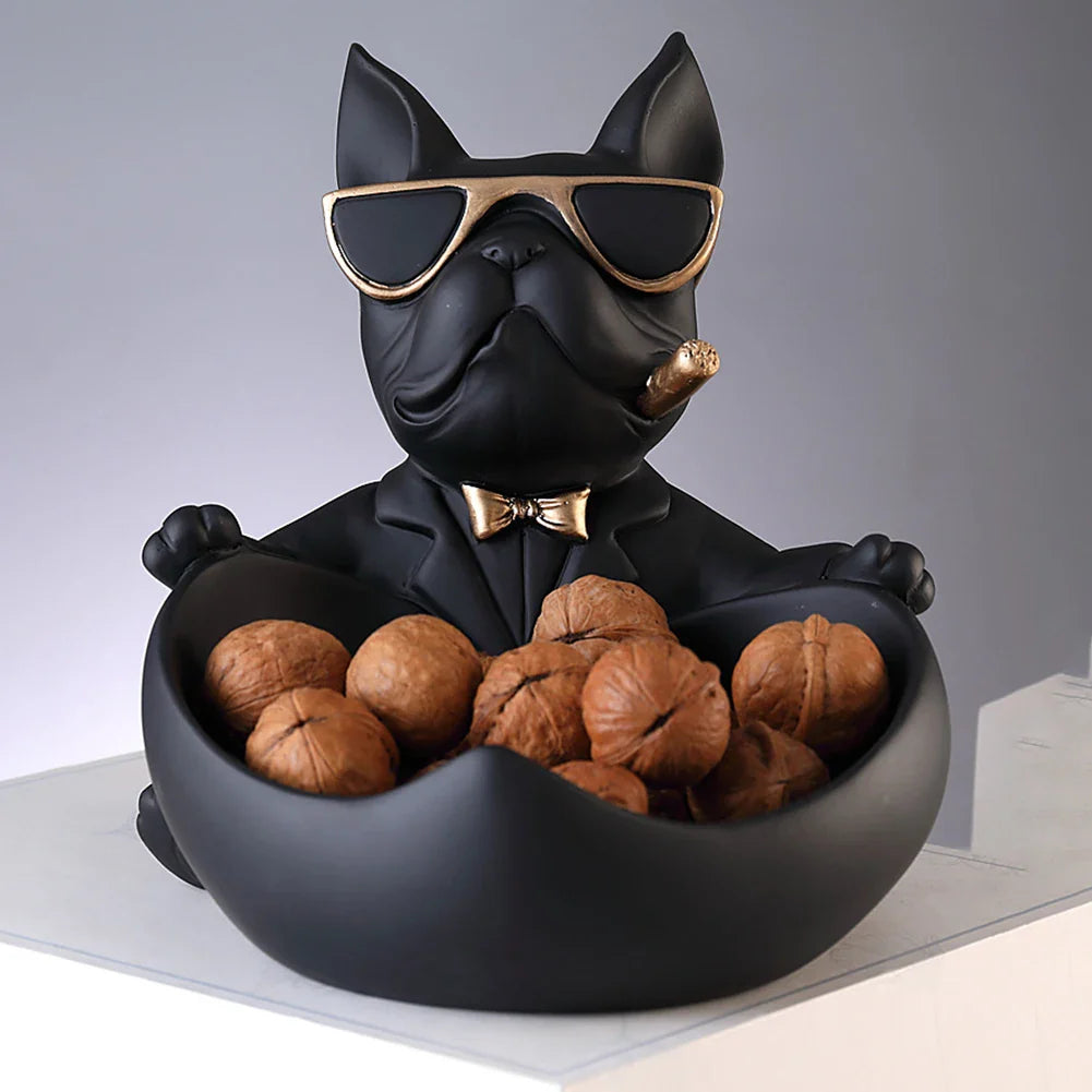 Chic Statue de Chien - Décor Ludique et Élégant
