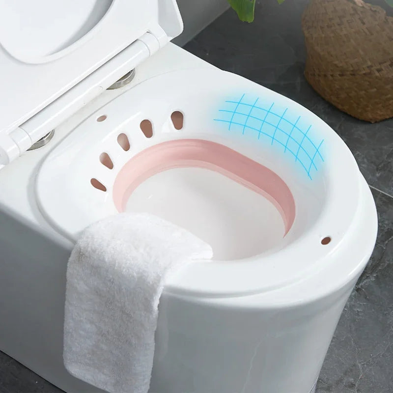 Baignoire-Bidet Pliable – Bain de siège confortable pour femmes enceintes, personnes âgées, après l'accouchement et accessoires de toilette médicaux