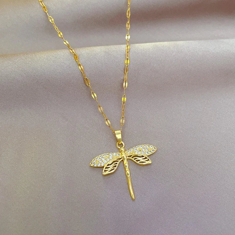Collier Libellule en Or