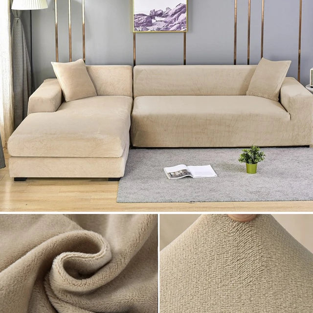 SofaSnug - Housse de canapé élastique en velours qui vous fait économiser de l'argent