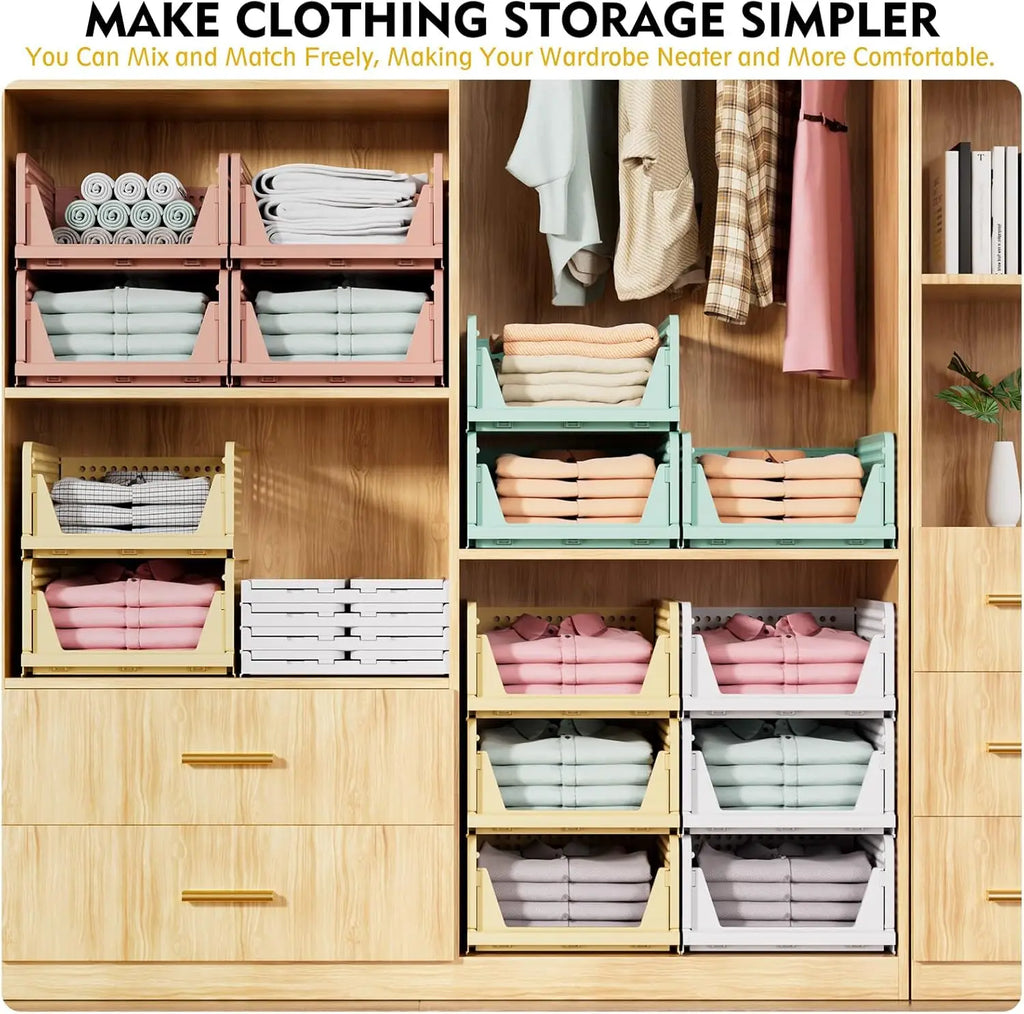 Pack de 5 boîtes pliables pour le rangement des vêtements dans le placard – Liora