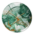Horloge murale en effet marbre Ø30 cm – design silencieux et élégant