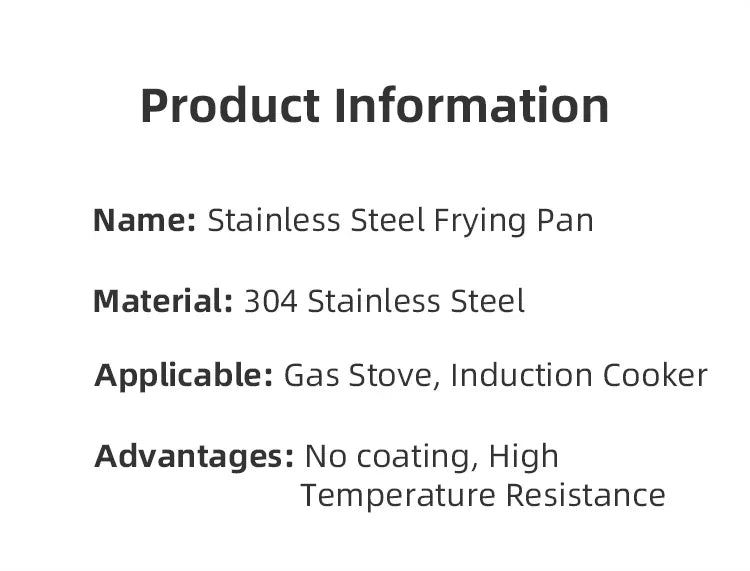 Skanto | Poêle Professionnelle - Acier Inoxydable 304, Poêle & Casserole en Acier 5 couches de 2MM d'épaisseur