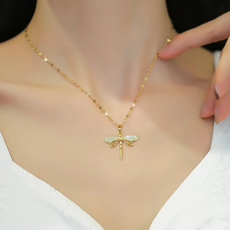 Collier Libellule en Or