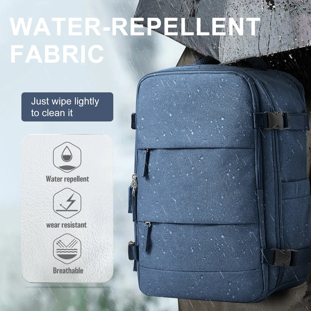 Sac à dos de voyage Travomate | Étanche & Polyvalent | Compartiment pour ordinateur portable 15,6" | Grande capacité avec séparation humide-sèche