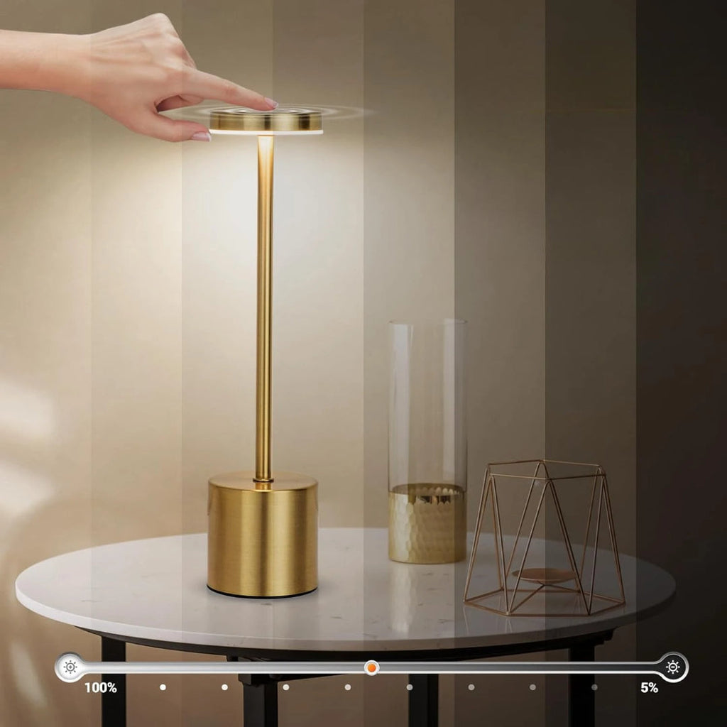 Lampe de table LED rechargeable à toucher