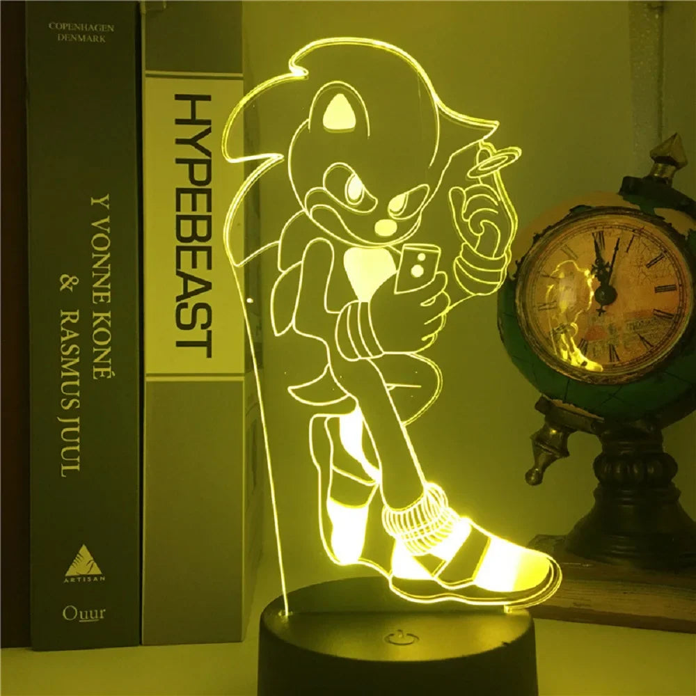 Lampe LED Sonic - Éclairage Ludique pour Gamers