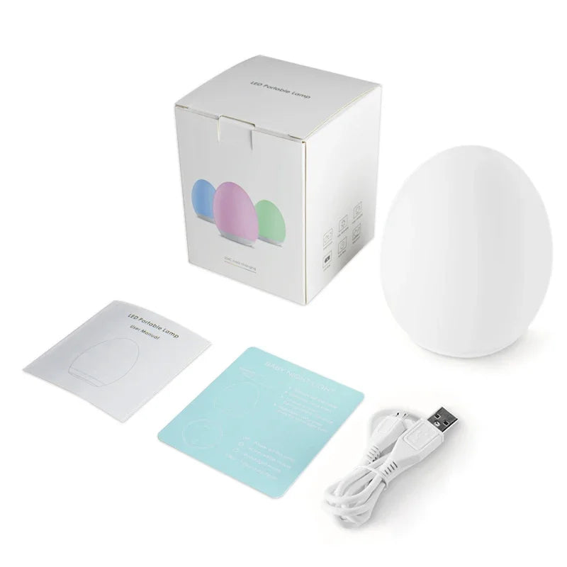 Lumiboo Veilleuse | RGB & Blanc Chaud | Contrôle Tactile | 100h Autonomie | 12 × 10 cm | Chambre de Bébé & Enfant