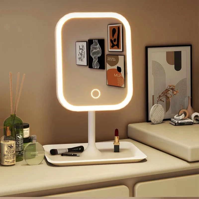 Miroir de Maquillage LED Lumiéra | 3 Couleurs de Lumière | Commande Tactile | Design Moderne