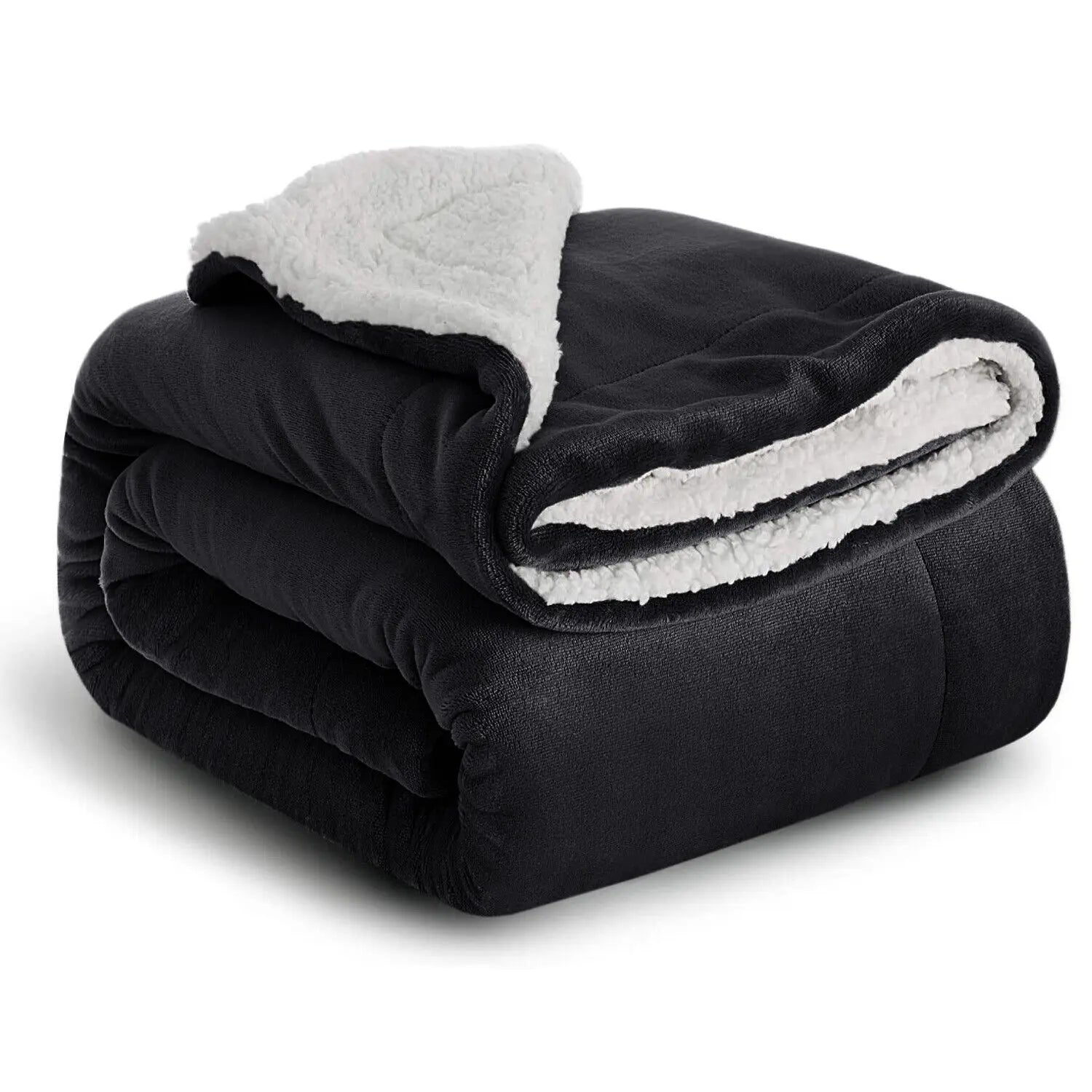 Couverture en sherpa réversible