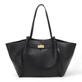 Grand sac à main Lyra en cuir PU noir