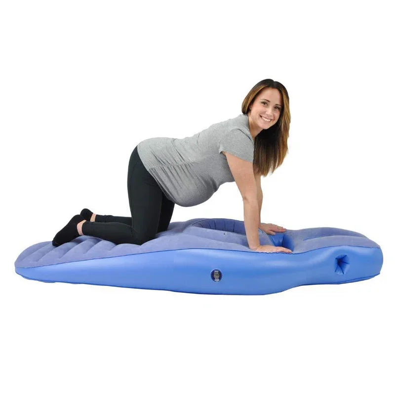Coussin de Grossesse Gonflable et Tapis de Yoga – Idéal pour des Nuits Confortables et du Soutien