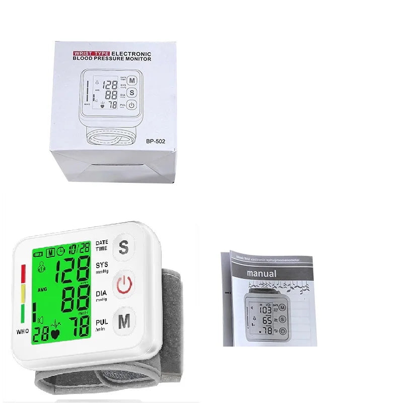 Tensiomètre numérique au poignet avec écran LCD – PulseTrack