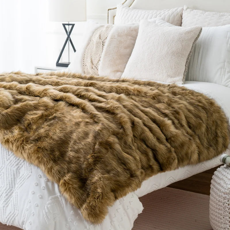 Couverture en fourrure de renard – profitez d'une opulence pure