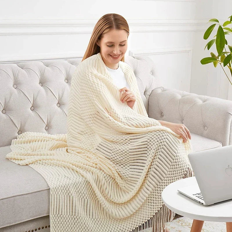 Couverture Boho-Luxe pour chambre et canapé