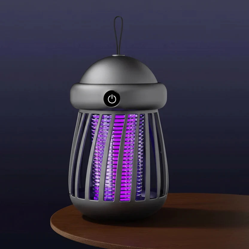 Lampe UV anti-moustiques avec grille électrique 3000V – rechargeable