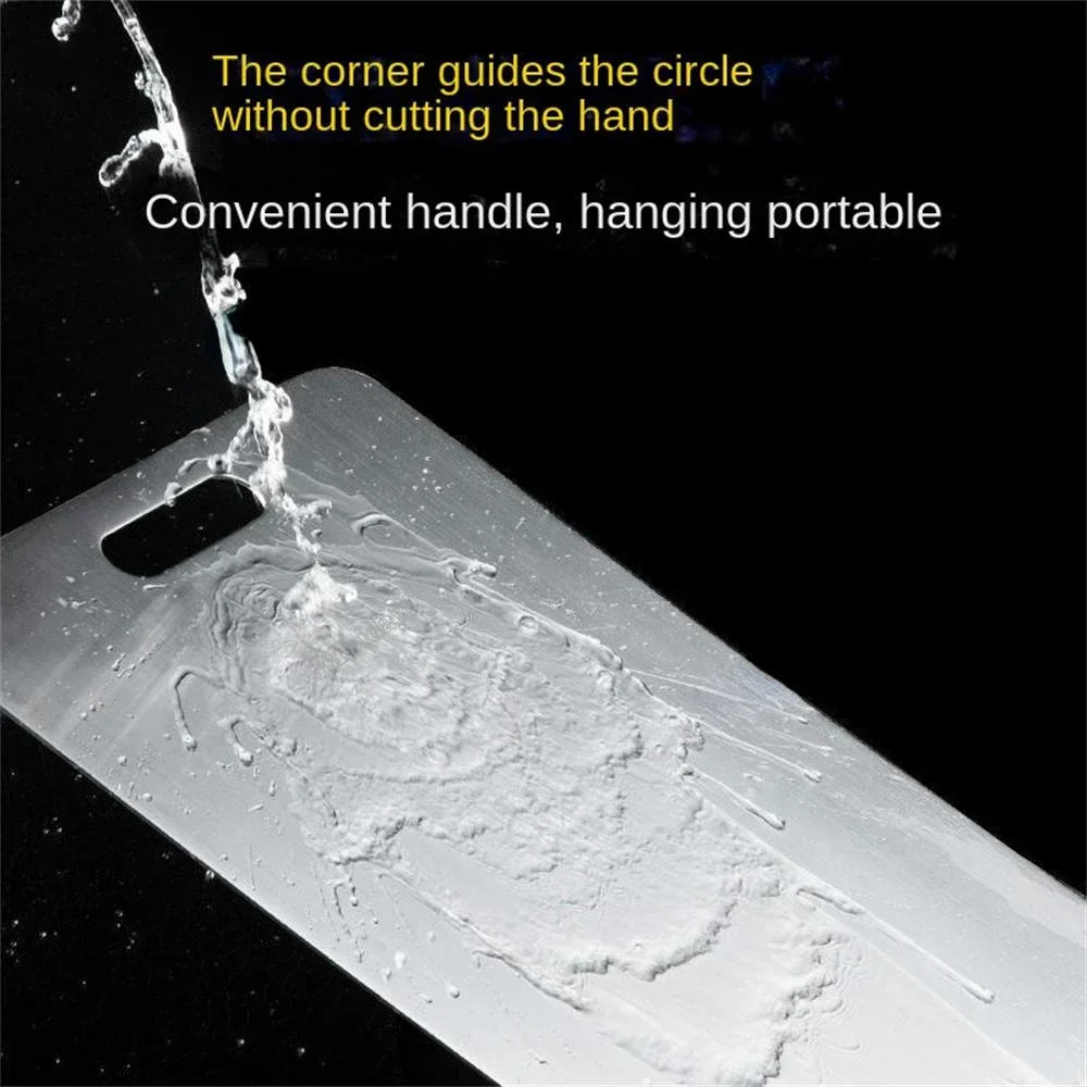 Skanto | Planche à découper en acier inoxydable 316 – Planche à découper épaisse et double face pour cuisine, usage domestique et pétrissage de pâte