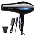 Sèche-cheveux Professionnel 2200W – Chauffage Rapide Puissant avec Réglages Chauds et Froids