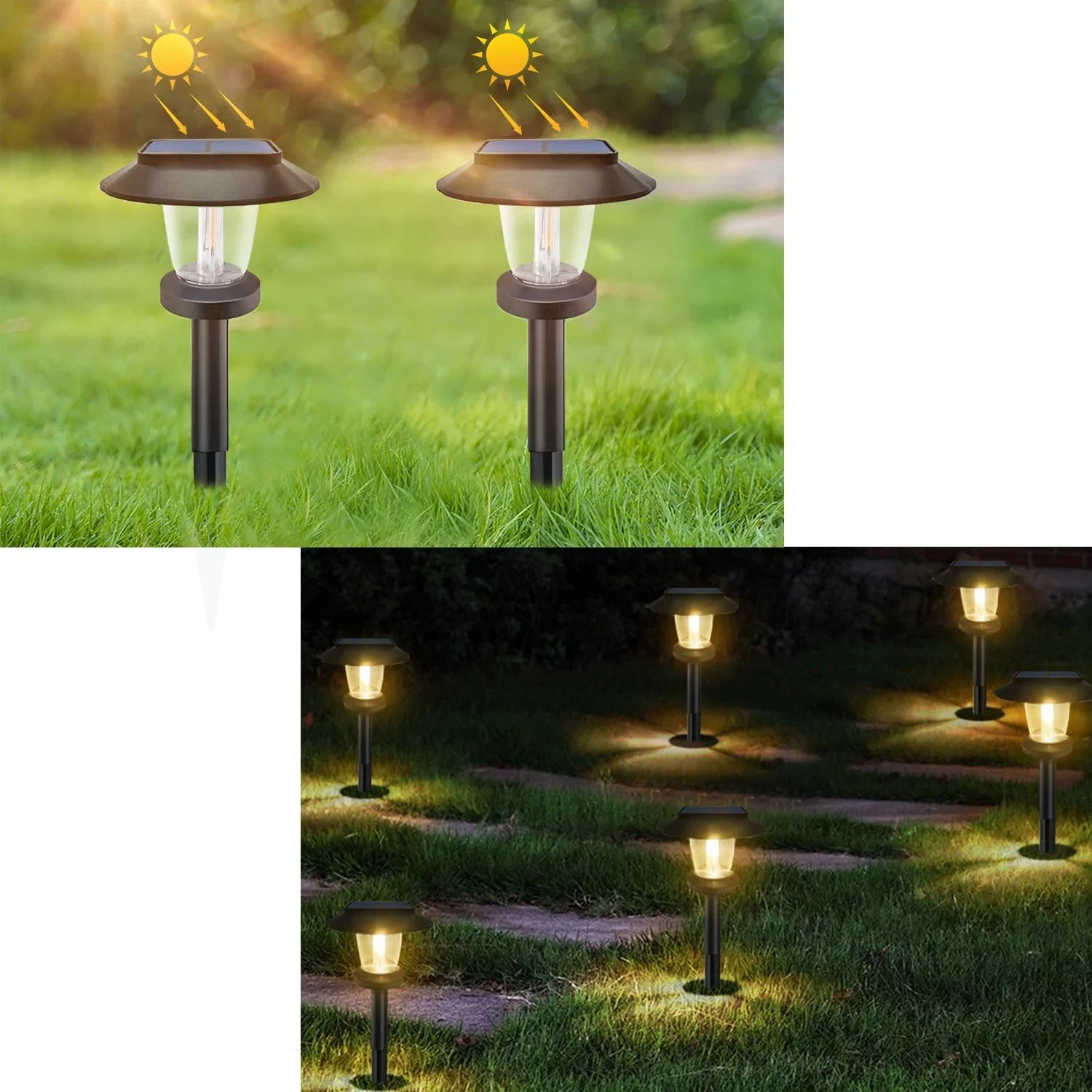 Lampe de jardin solaire décorative