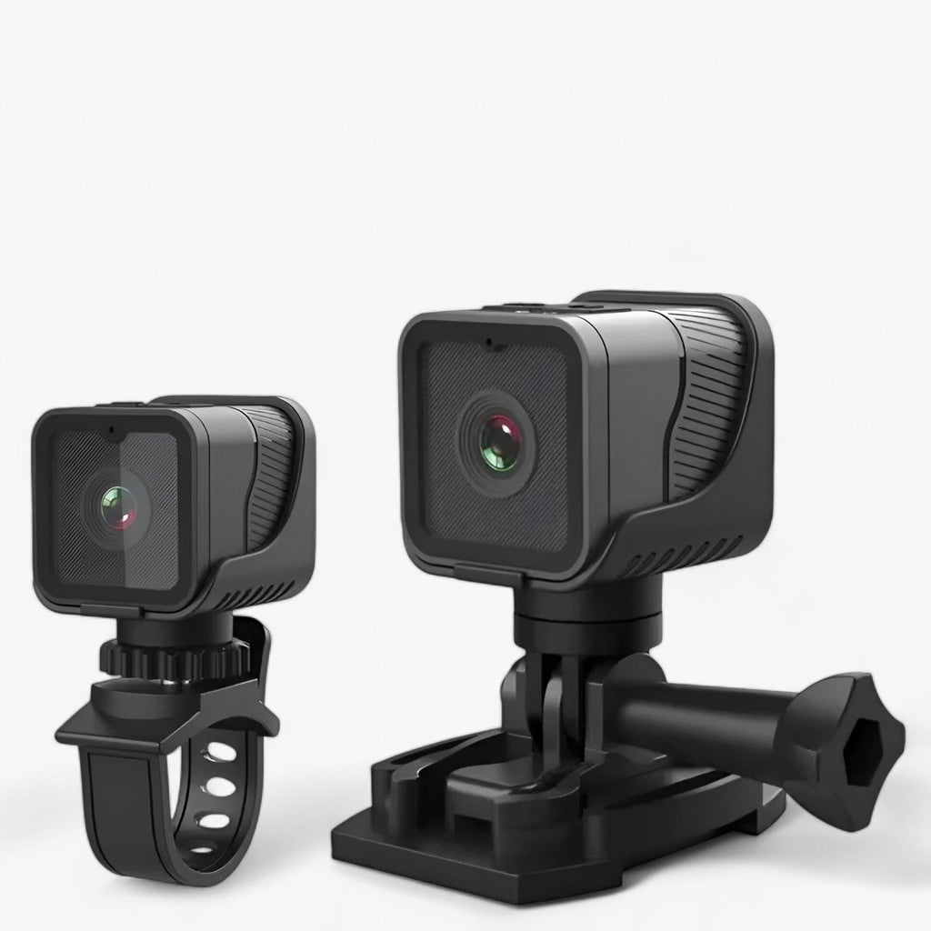 RevCam 1080P HD Caméra WiFi Étanche – Caméra d'action compacte pour vélos et motos
