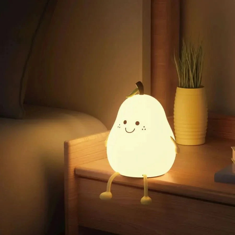 Lampe de nuit rechargeable en silicone pour enfants