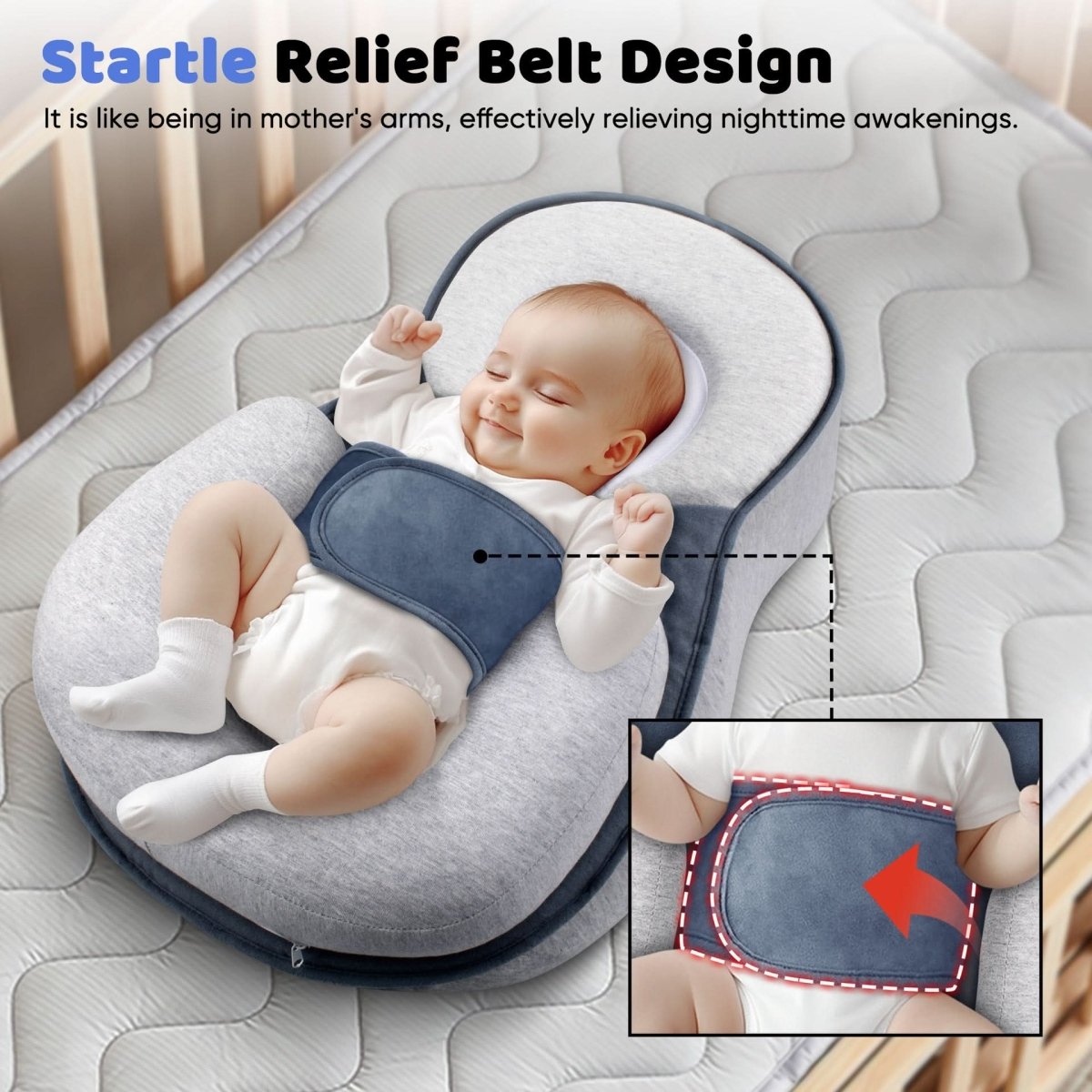 NURSENEST – Coussin pour Bébé – Positionnement Doux pour un Confort Quotidien
