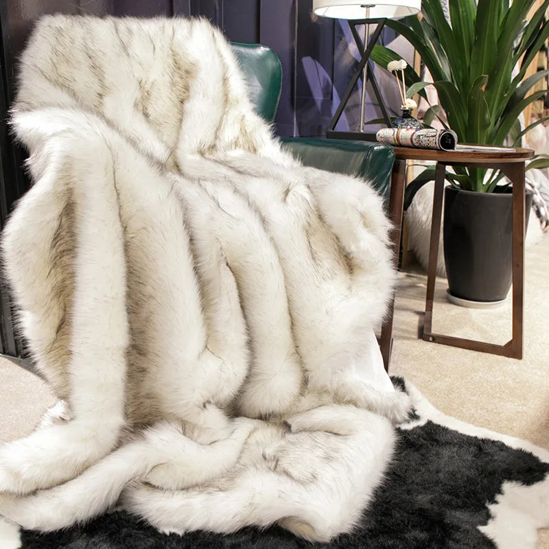 Couverture en fourrure de renard – profitez d'une opulence pure