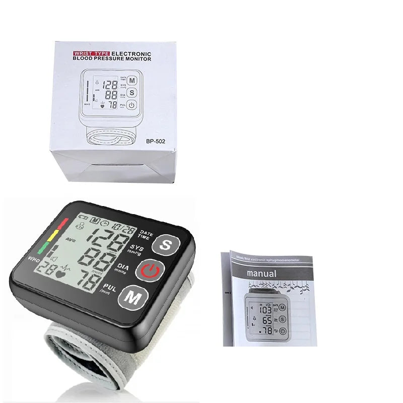 Tensiomètre numérique au poignet avec écran LCD – PulseTrack