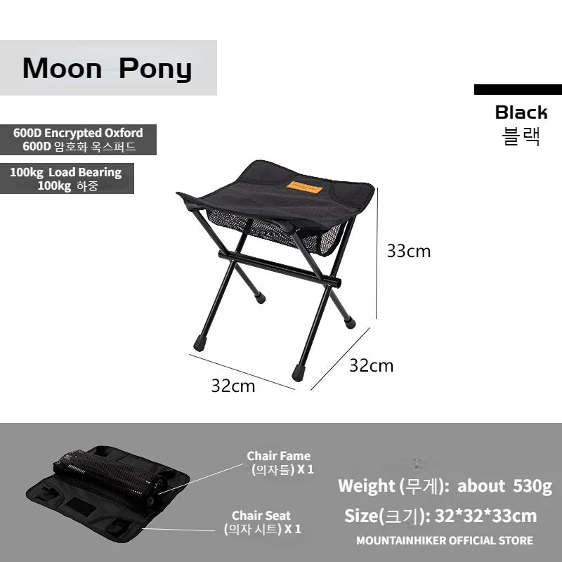 TrekLite Chaise Pliable Ultra-Légère pour Outdoor & Camping | Compacte & Portable | Alliage d'Aluminium | Pour Randonnée, Pêche & Voyage