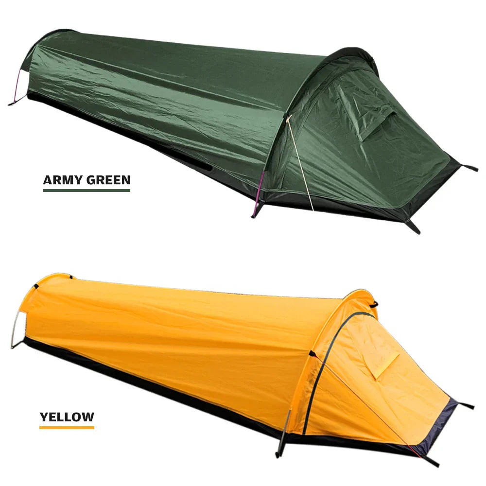 Skanto | Trekvento SoloShield Tente Ultralégère | Imperméable & Résistante au Vent | Avec Pôles en Aluminium & Sac de Rangement | Pour Randonnées, Voyages & Camping