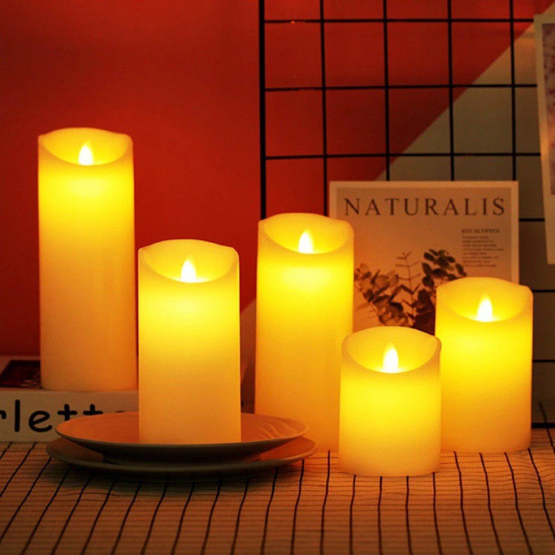 Bougies LED sans flamme avec éclairage chaud – décoration d'ambiance et sécurisée