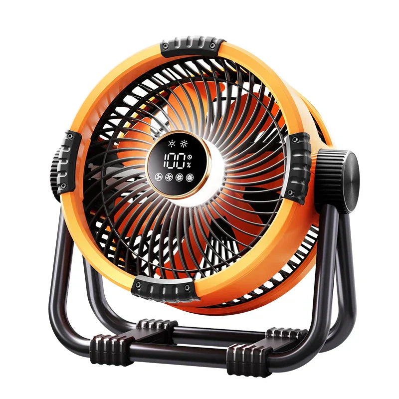 Ventilateur de camping avec batterie de 20000mAh, lumière LED et télécommande – WindMate