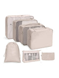 PackWunder Set d'Organisateurs de Voyage 7/8/9/10 pièces | Organisateurs de valise pliables | Pour vêtements, chaussures & accessoires