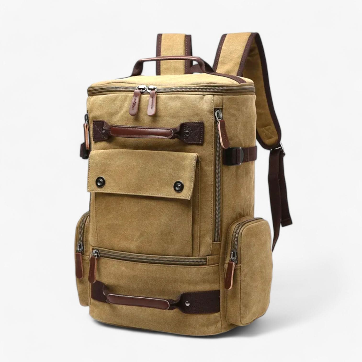 VINTAGECANVAS Sac à dos – Élégant & Fonctionnel avec compartiment pour ordinateur portable pour le quotidien & l'aventure