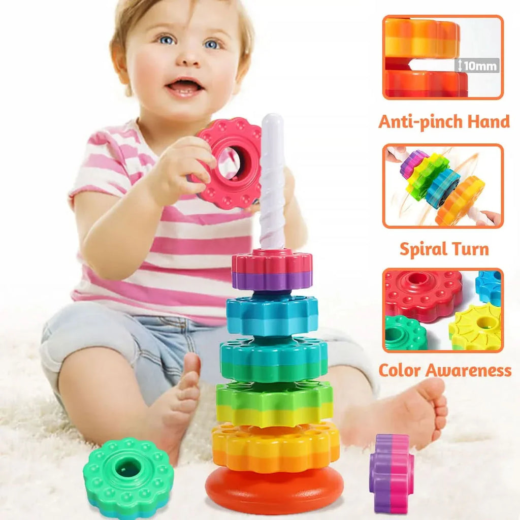 Jouet à empiler pour bébés – Éveil et apprentissage