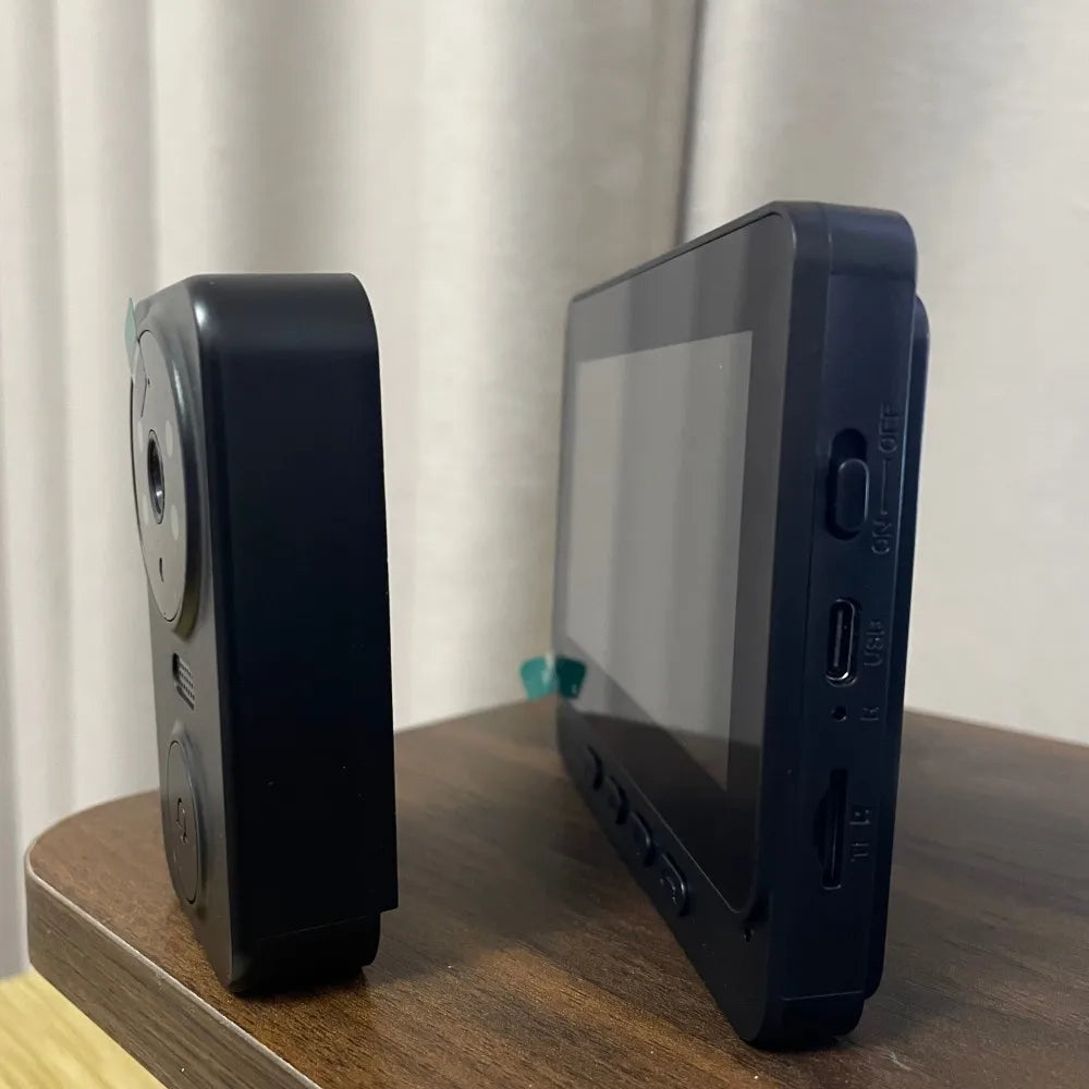Interphone vidéo sans fil avec écran IPS 4,3" et vision nocturne