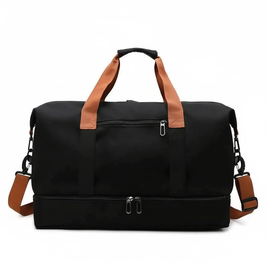 FITVOYAGE – Sac de sport avec compartiment à chaussures et compartiment humide