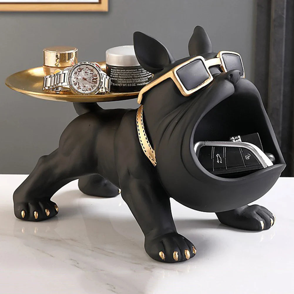 Chic Statue de Chien - Décor Ludique et Élégant
