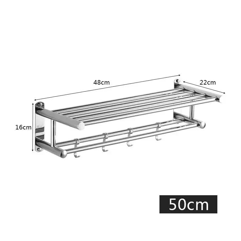 STEELRACK – Porte-serviettes en acier inoxydable gain de place et élégant