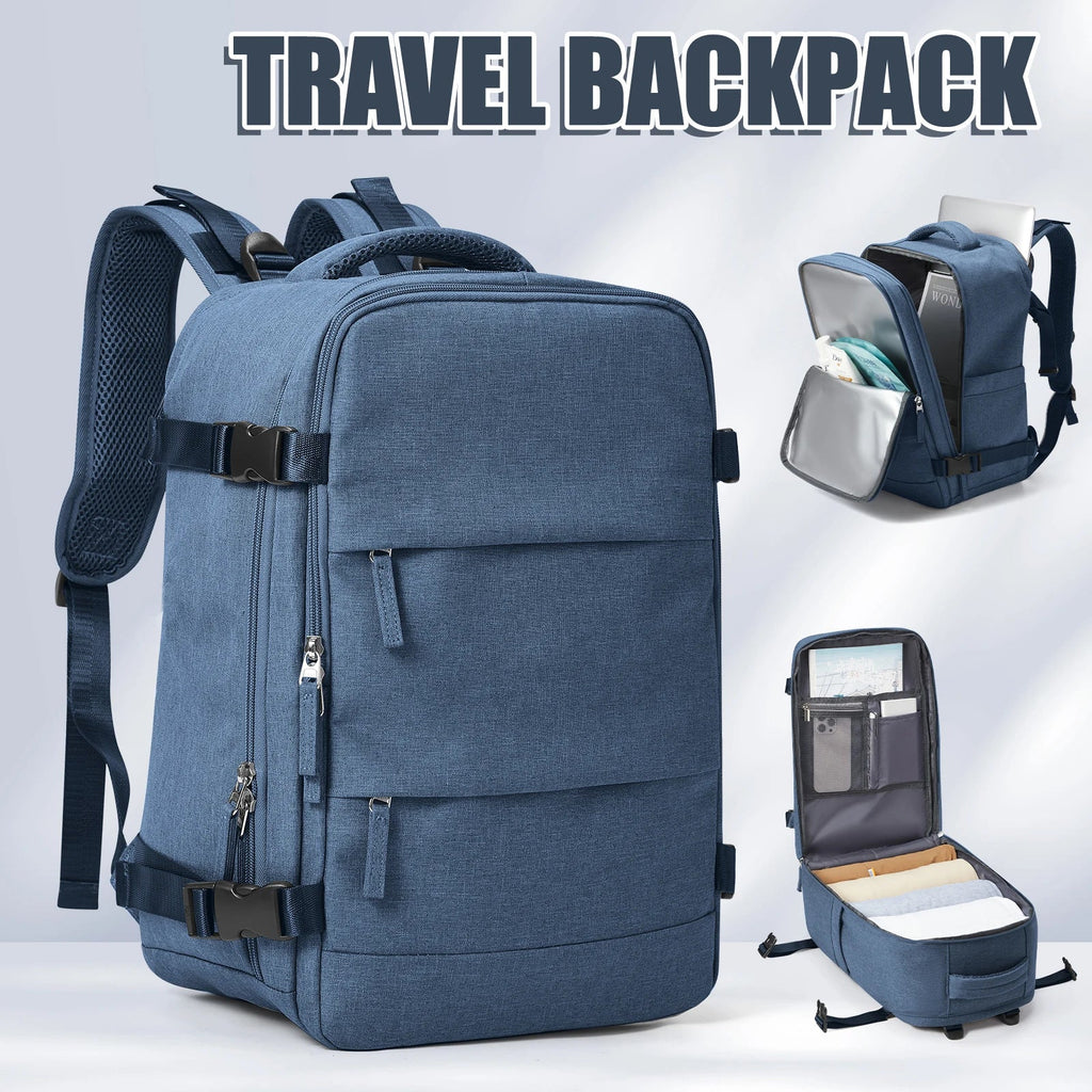 Sac à dos de voyage Travomate | Étanche & Polyvalent | Compartiment pour ordinateur portable 15,6" | Grande capacité avec séparation humide-sèche